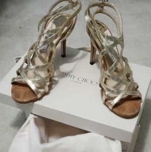 Jimmy Choo Gold Heel